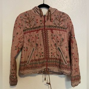Embroidered Free People Bomber